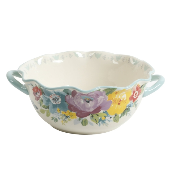 ❤️ New Pioneer Woman Sweet Romance Blossoms Serving Bowl with Handles - Picture 5 of 5